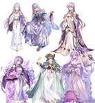 【FEH】ユリア、イラストレーターによって顔の印象がかなり違う。どのバージョンが1番好き？？のサムネイル画像